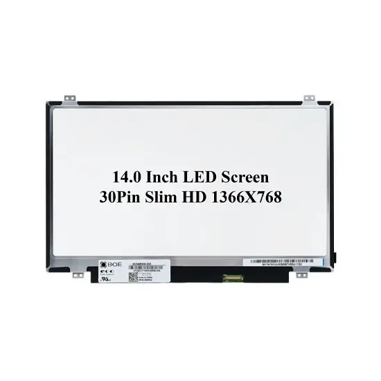 14" 30 pin laptop LED Display HD with Bracket