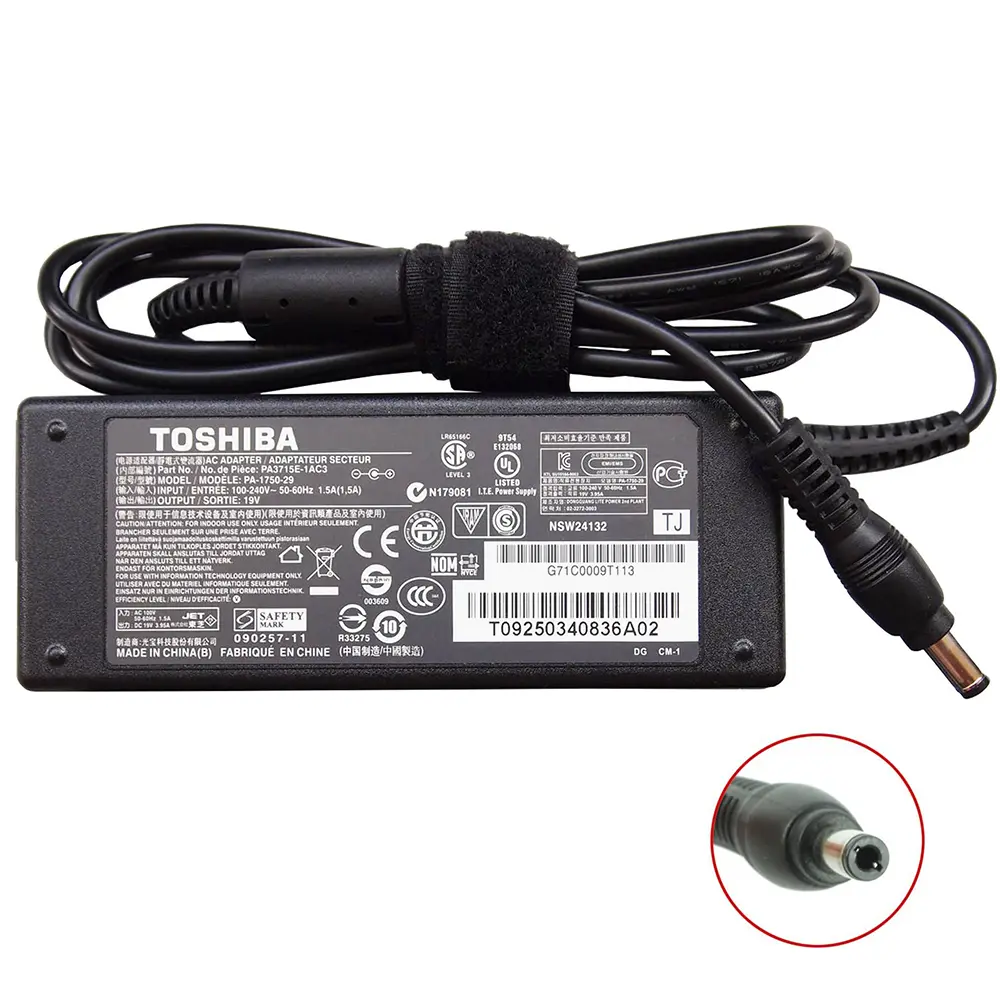 Toshiba Laptop adapter 65W 19V 3.42A