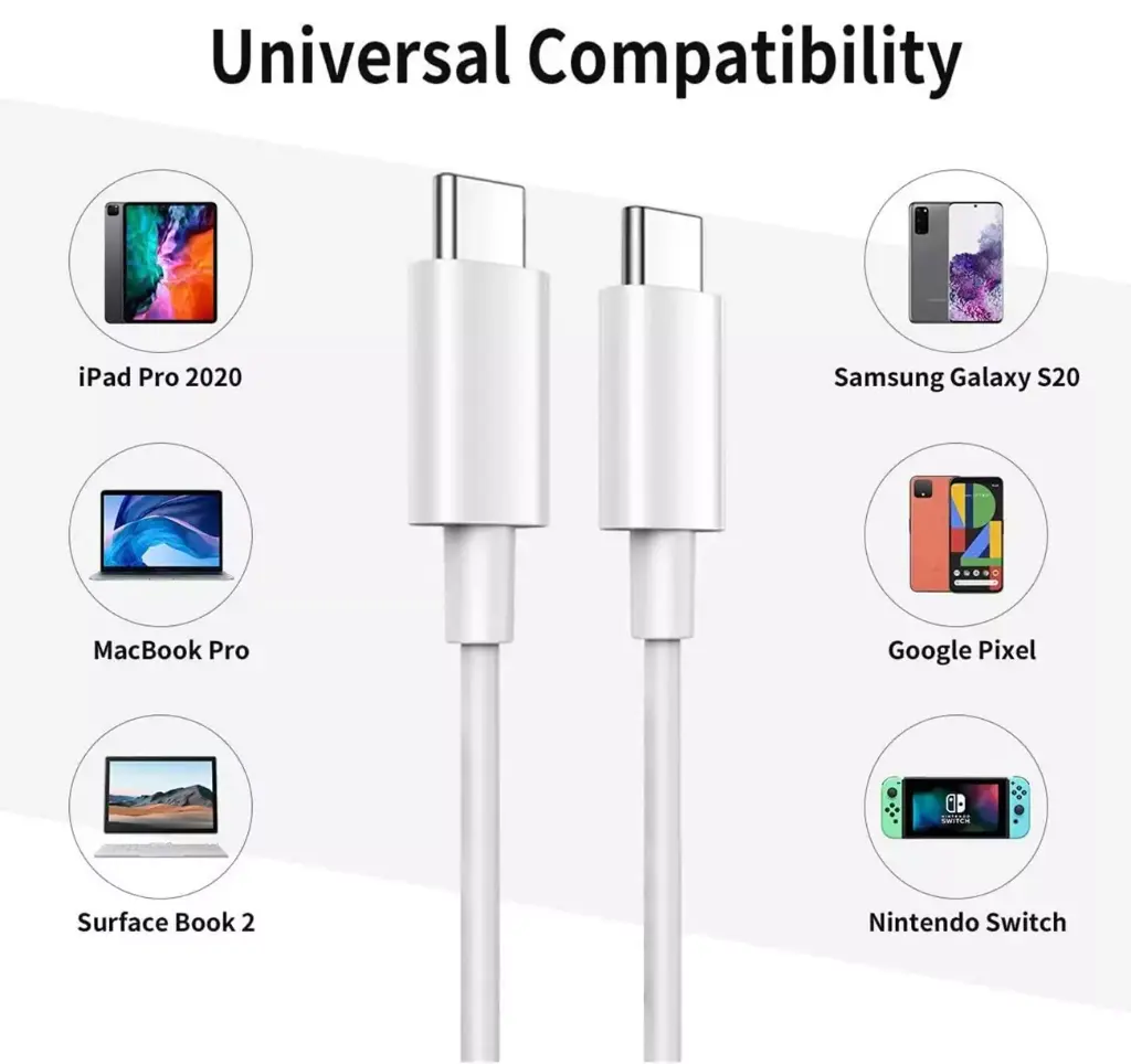 60W USB-C Charge Cable 1M