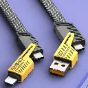 PD 65W/27W 4 in 1 Fast Charging Cable