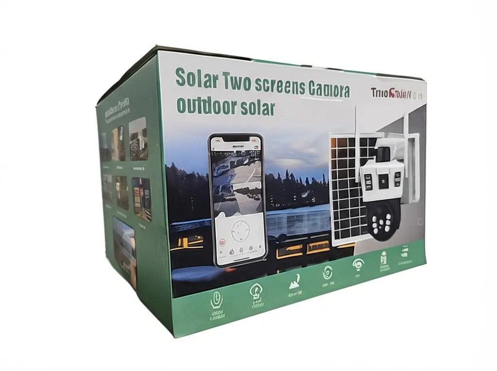  4G Solar Two Screen Outdoor Solar Camera TD36