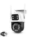 360 visual angle cloud wifi camera dual lense