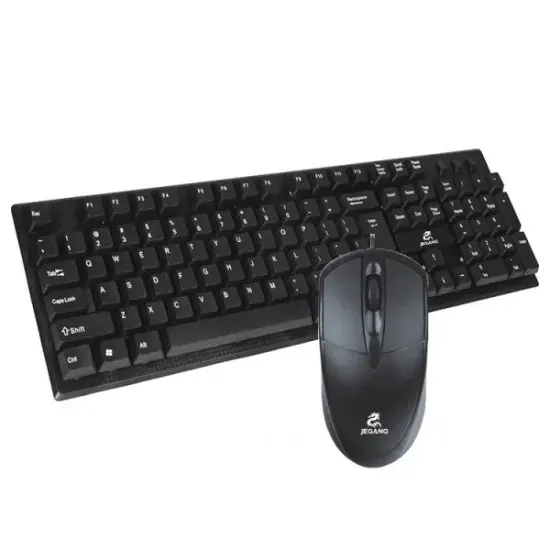 JEQANG JK-1905 Wired USB Business Office Mouse & Keyboard