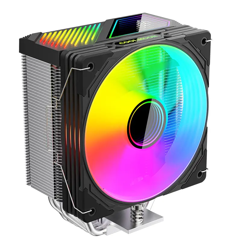 Coolmoon GT600 ARGB Digital Display 6Pipe 12CM Tower Cooler
