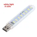 USB 8 LED 200 Lumens Cool White Light