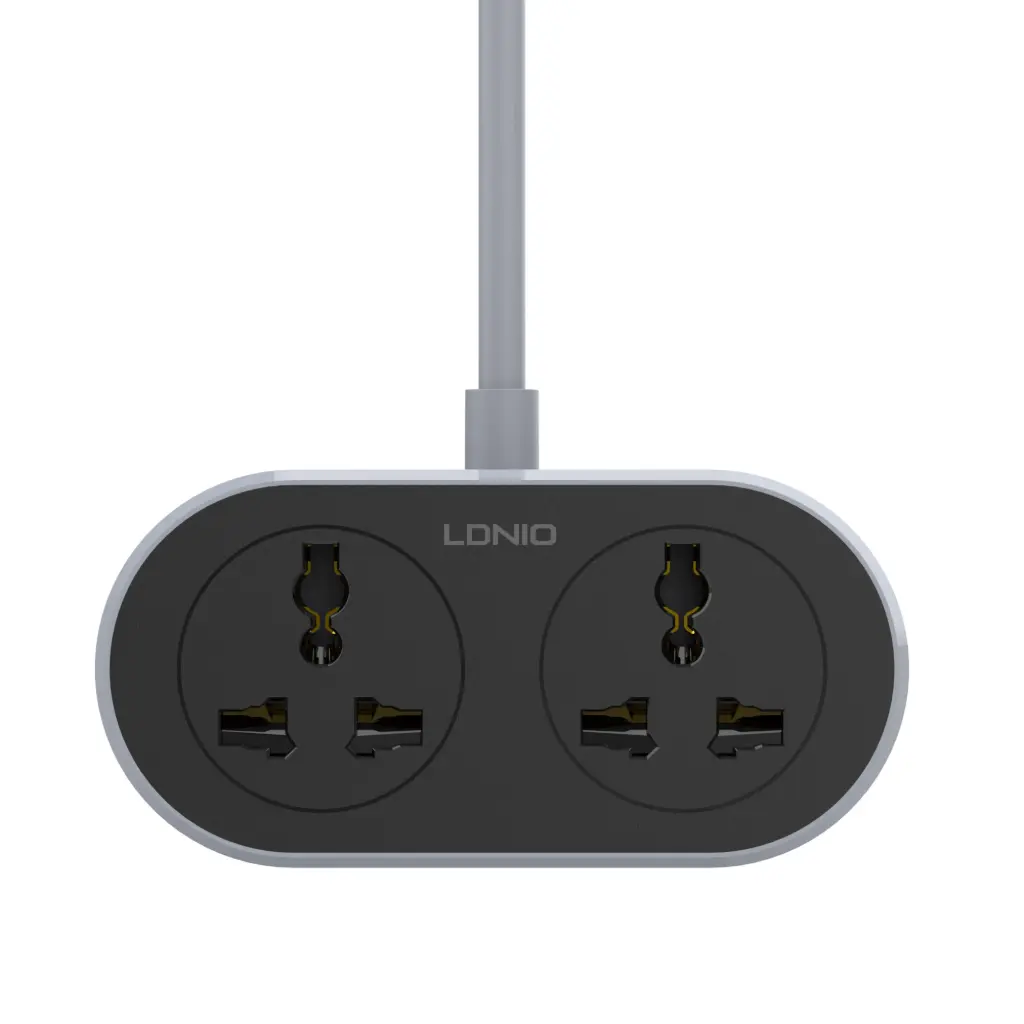 LDNIO 2 AC Outlet Universal Extension Power Socket SC2018 2500W 10M