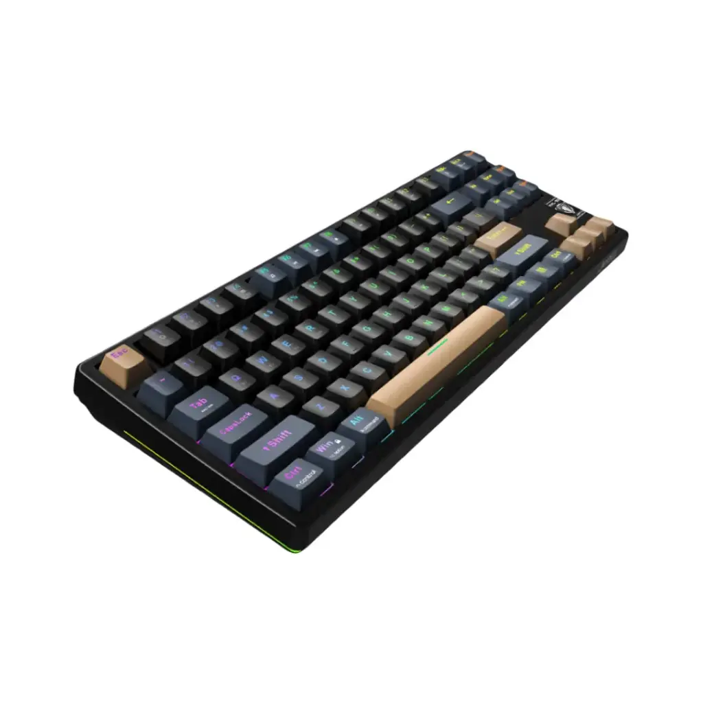 JEDEL WKL-102 Tri-Mode Mechanical Keyboard (Wired + 2.4G + Bluetooth)