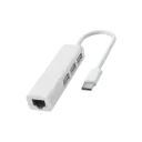 TYPE C to Ethernet RJ45 Adapter Multiple 3 USB Port Hub 