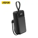 Aspor A317 22.5W 30000mAh Fast Charging Power Bank with 3 Cables