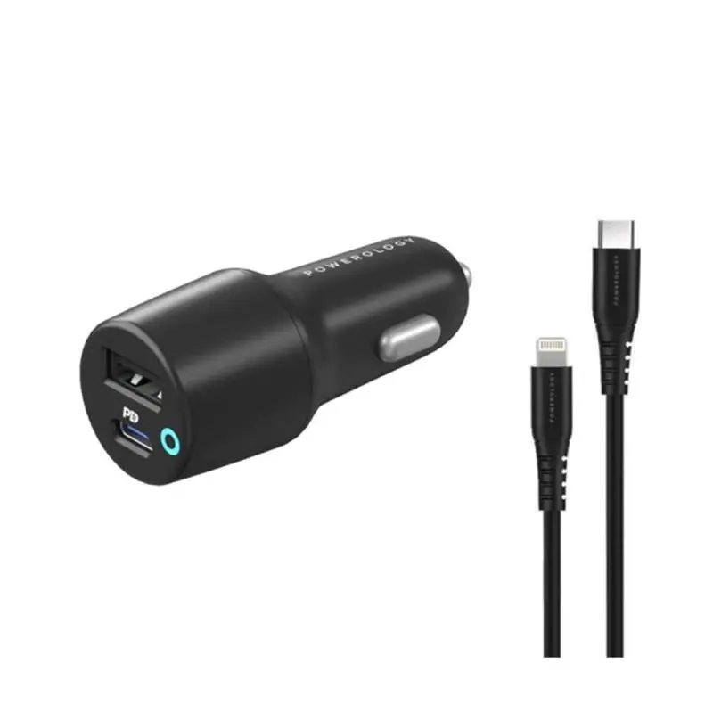 Powerology 32W Ultra-Quick Car Charger PCCSR004