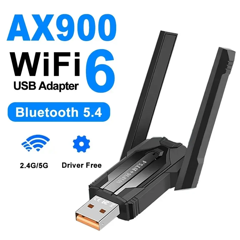 LB-LINK AX900 Wi-Fi 6+Bluetooth 5.4 High Gain USB Adapter WDN900AXBT 