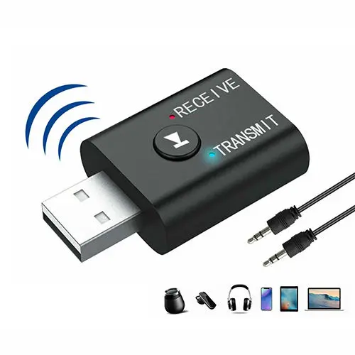 2 in 1 USB Bluetooth Adapter Transmitter & Receiver YET-TR6
