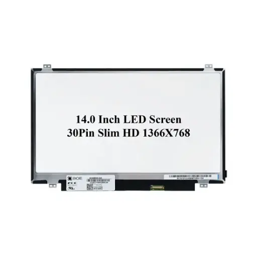 14" 30 pin laptop LED Display HD with Bracket