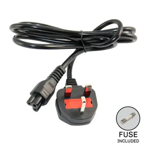 3 pin Fuse Laptop Power Cable