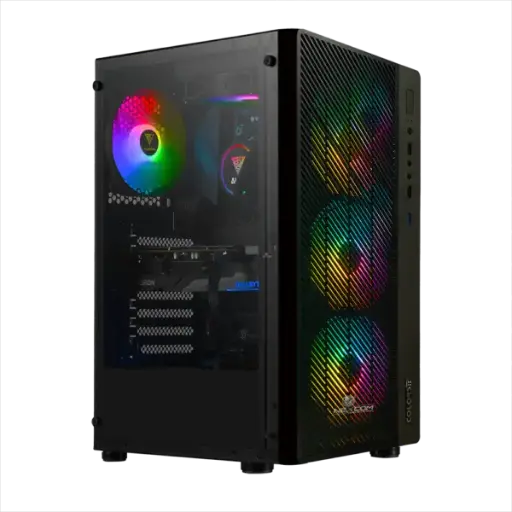 Colors it E08 casing with RGB Fans