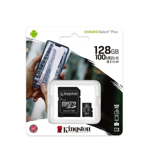 Kingston 128 GB Micro SD Canvas Select Plus