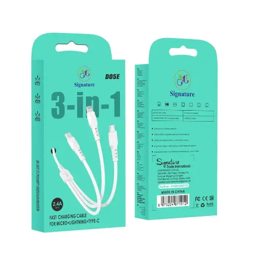 Vdenmenv D05E 3 In 1 Fast Charging Cable