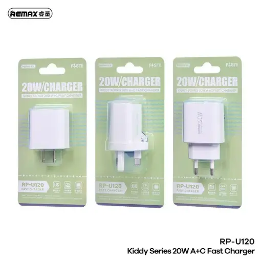 REMAX Kiddy Series 20W Fast Charger USB + Type-C RP-U120