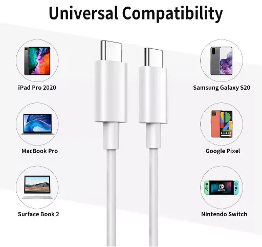 60W USB-C Charge Cable 1M