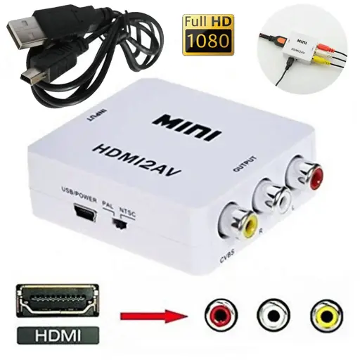 Mini HDMI 2 AV-HD Video Converter