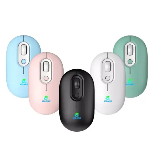 JEQANG JW-D226 2.4G+Bluetooth Dual mode Rechargeable Mouse RGB Neon Light