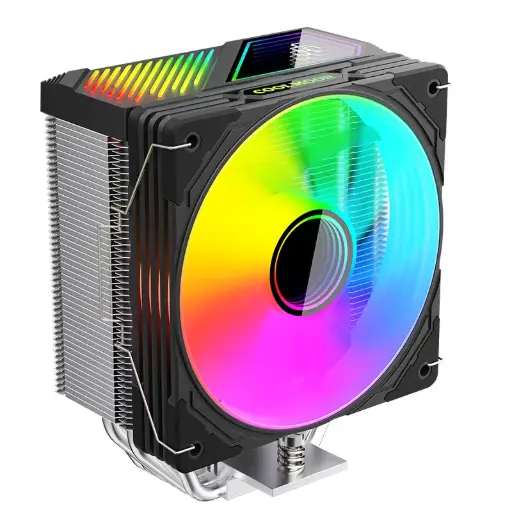 Coolmoon GT600 ARGB Digital Display 6Pipe 12CM Tower Cooler