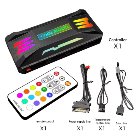 COOLMOON PWM ARGB Remort Controller CM-PA1 Black