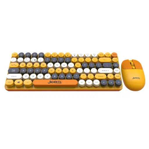 Jedel WS682 Fashionable mini Keyboard & Mouse Wireless Combo