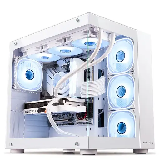 Ruix White F60 Plus Full Tempered Gaming Case 